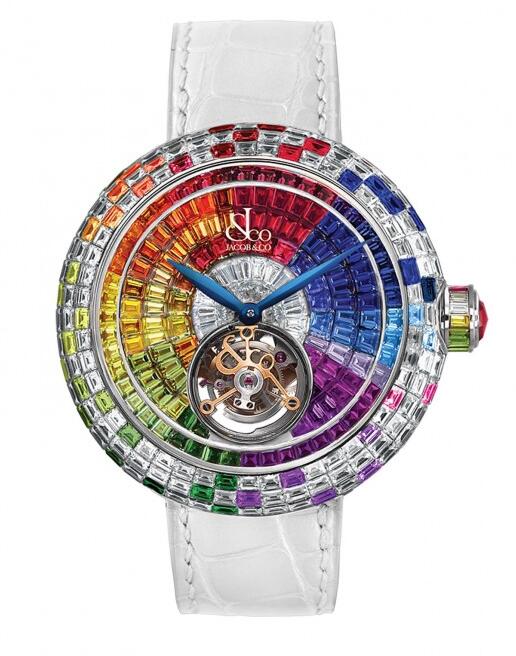 Jacob & Co Specialities Brilliant Tourbillon Arlequino 210.543.30.HX.GR.UPA Replica watch